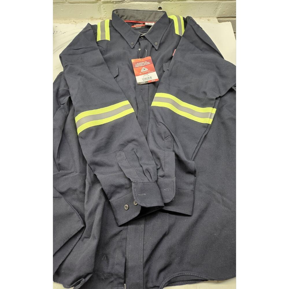 Bulwark Flame Resistant iq series Long Sleeve Visibility shirt men Size 3xl